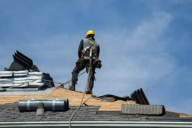 Professional Roof Replacement technician working in Pleasant Hill, OH